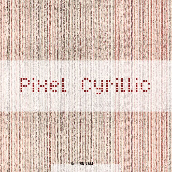 Pixel Cyrillic example